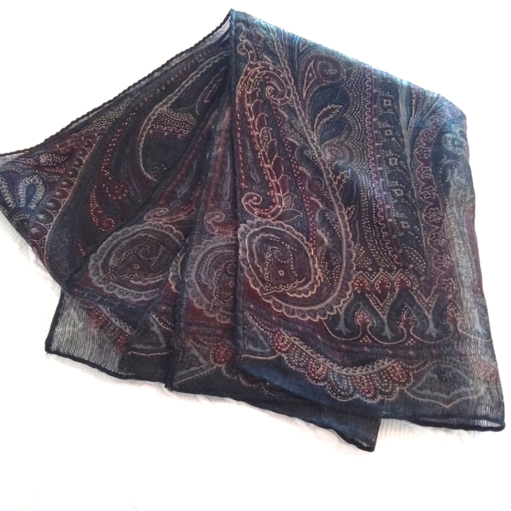Etro Multicolor Paisley Scarf